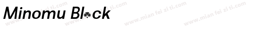 Minomu Black 字体字体转换